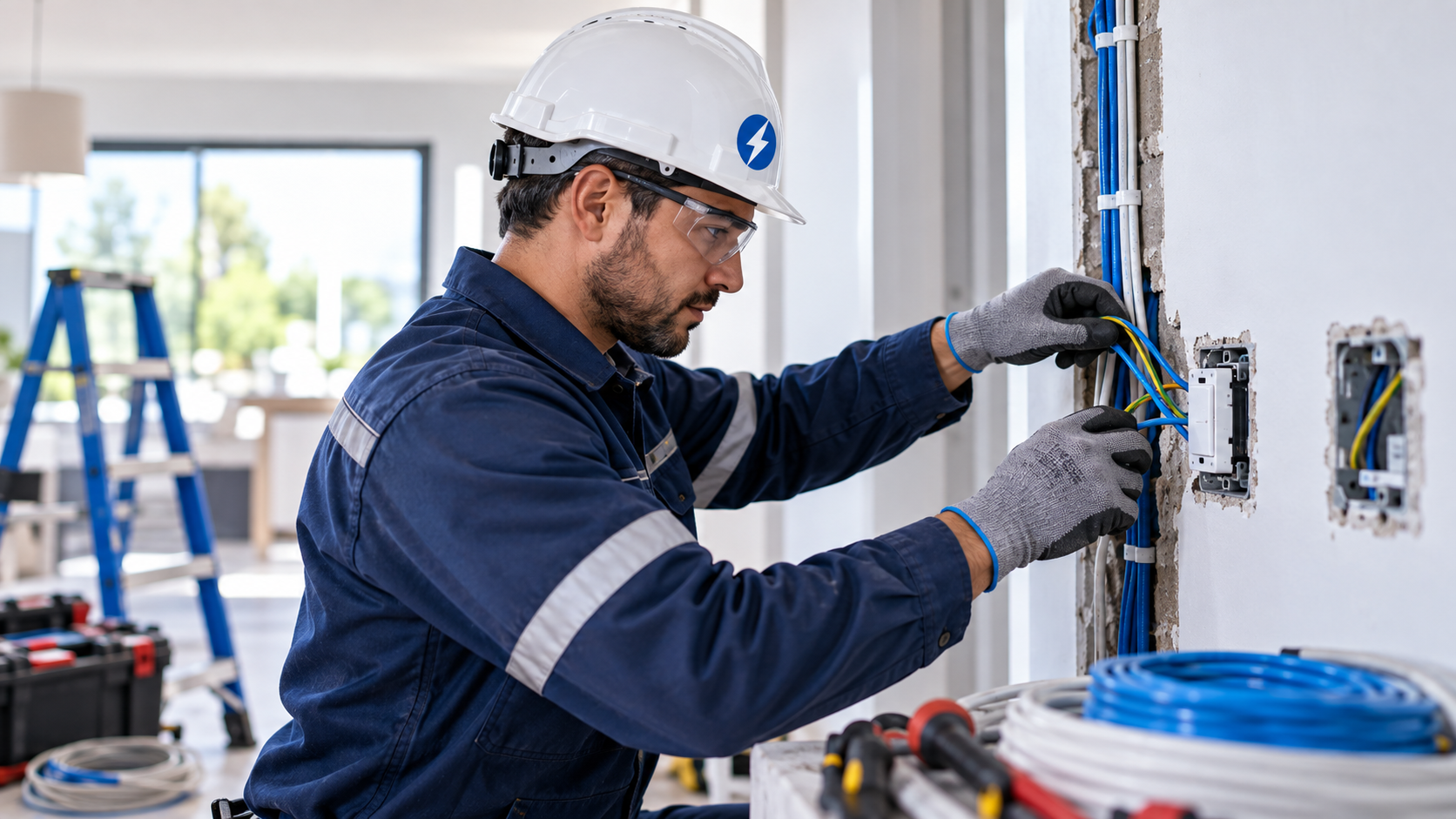 Recableado e instalación eléctrica en vivienda